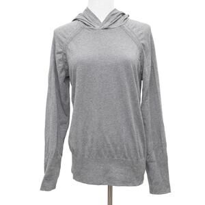 Fabletics Anna Seamless Dark Gray Long Sleeve Hoodie Size Large